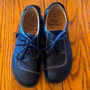 Finn comfort made in Germany black leather size 38 shoes